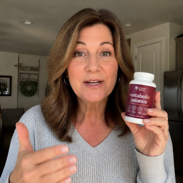 Woman holding Second Spring Metabolic Balance