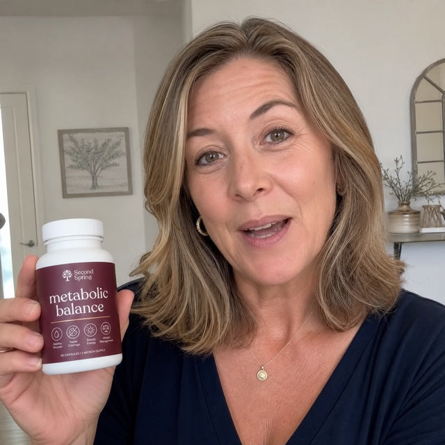Woman holding Second Spring Metabolic Balance