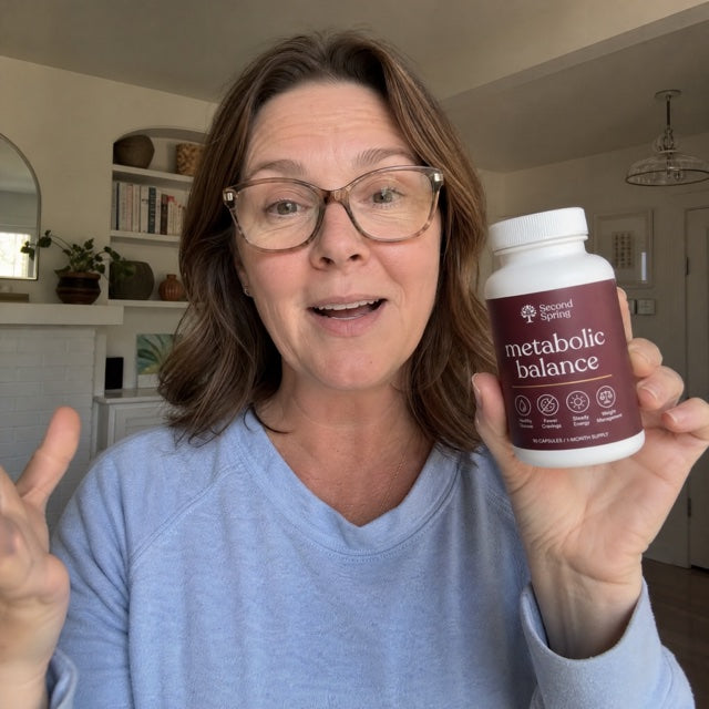 Woman holding Second Spring Metabolic Balance