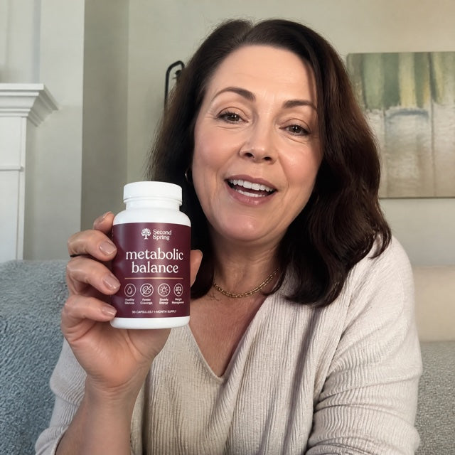Woman holding Second Spring Metabolic Balance